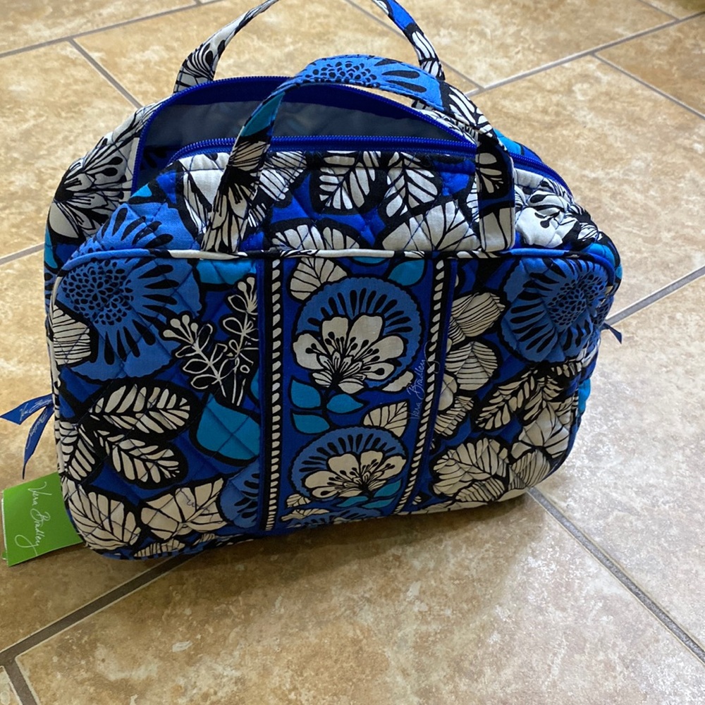 Vera Bradley Grand Cosmetics Bag NEW